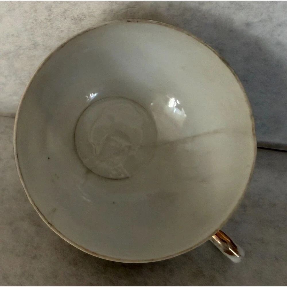 Lithophane Tea Set, Mt. Fuji Scene, Made in Japan